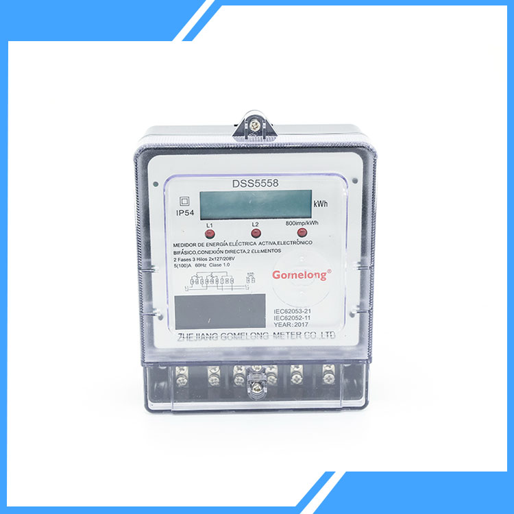 Δίσκος δύο φάσεων Wire modbus rtu rs485 voltmeter display μετρητής ηλεκτρικής ενέργειας